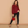 Blusa X-Destiny borgoña con nudo Paraíso de la Moda | PdM