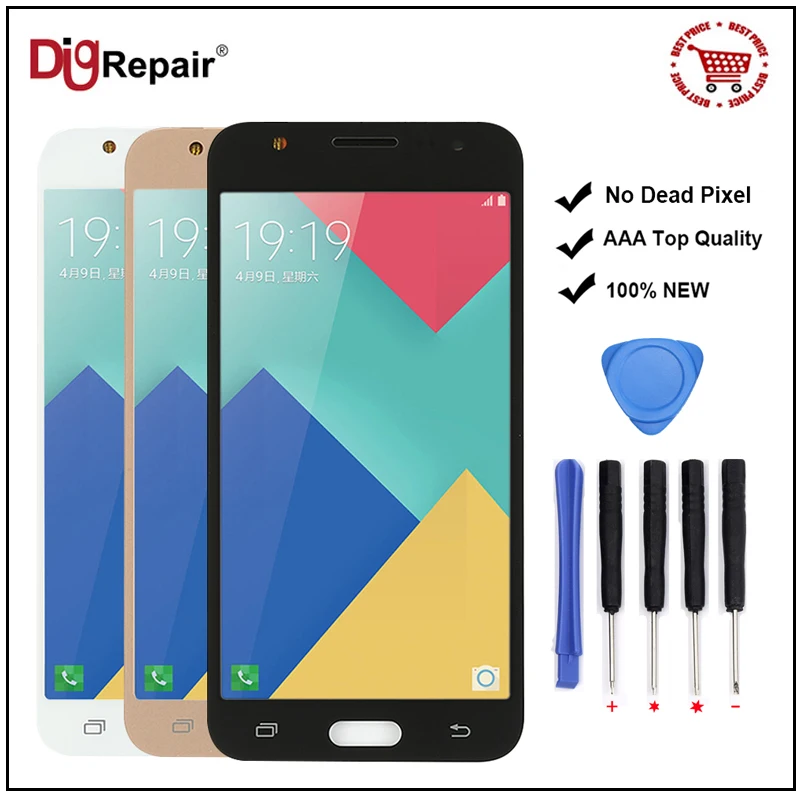 J5 2015 Дисплей для samsung Galaxy j5 J500F J500M J500H ЖК дисплей Сенсорный экран дигитайзер J500