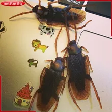 20PCS Cheap Prank Funny Trick Joke Toys Animal Fake Rubber Insects Toys Cockroaches Roaches Bug Anti-stress Toy Funny Shocker