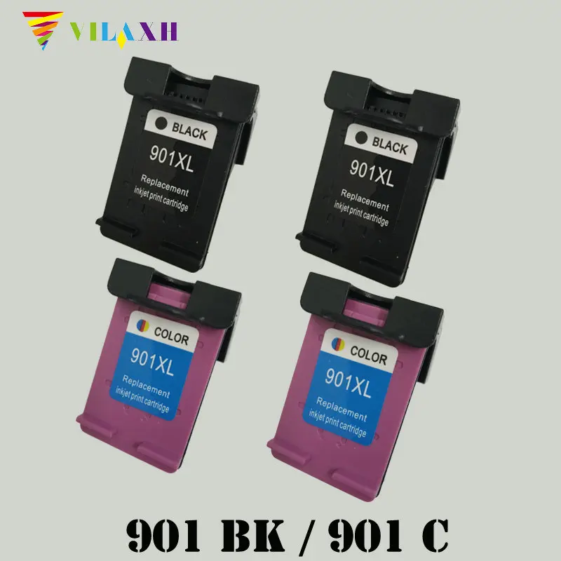 Cartuchos de Tinta 4pk para hp 901 xl Tipo Pacote Qty : 4pc
