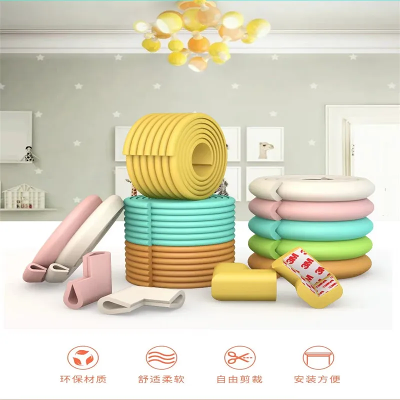 1PC 2M L Baby Safety Table Desk Edge Guard Strip Home Cushion Guard Strip Safe Protection Children Bar Strip Soft Thicken Bumper