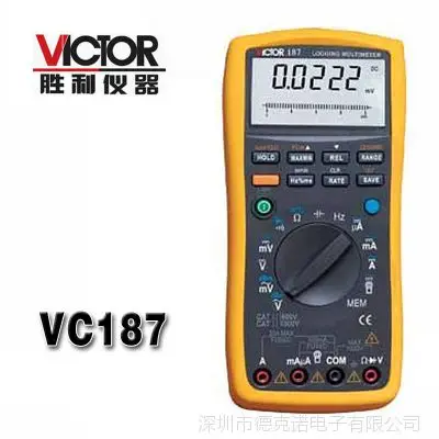 

VICTOR 187 189 Logging of True-rms digital multimeter VC187 VC189