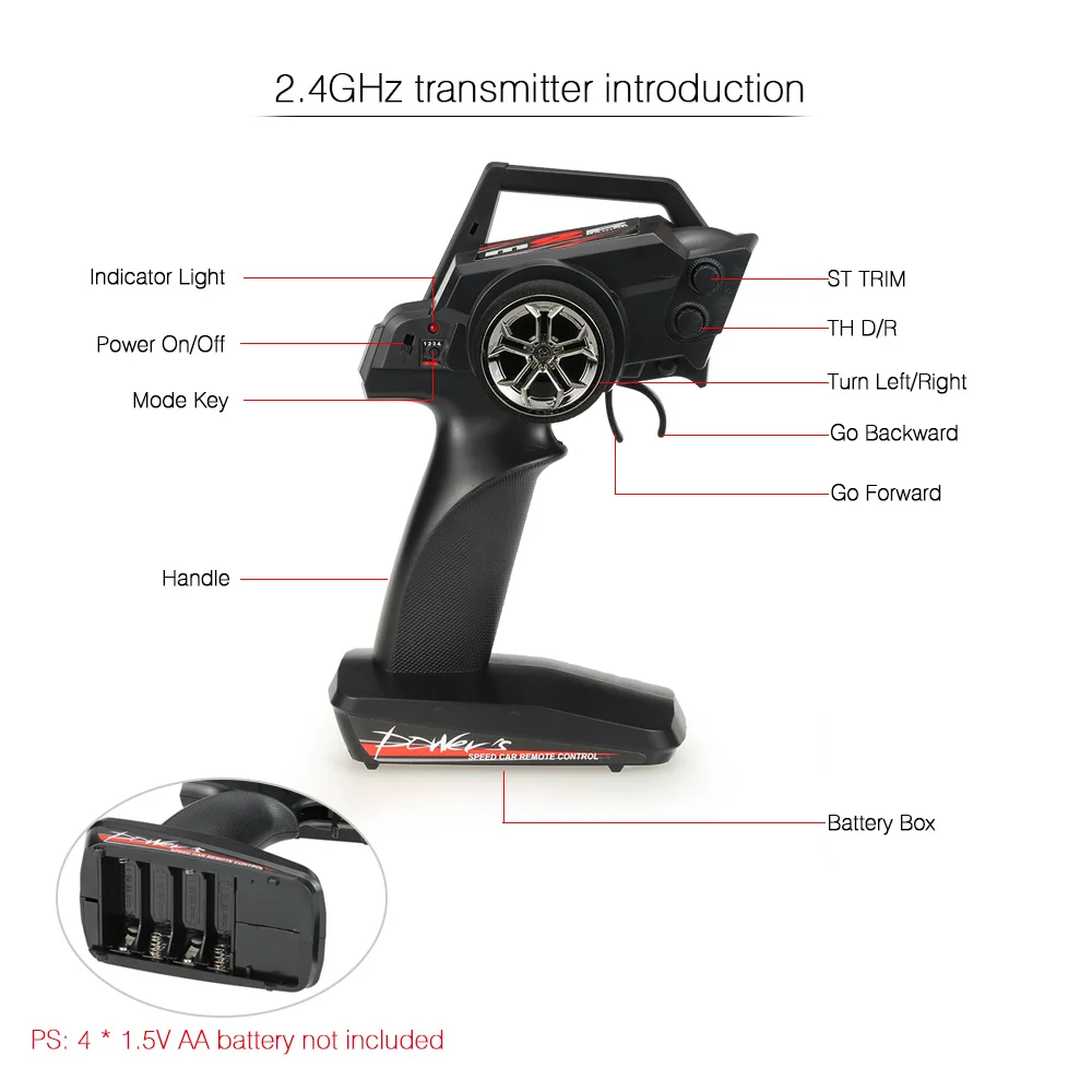 WLtoys A303 2,4 ГГц 2WD 1/12 35 км/ч Матовый Электрический RTR внедорожный Радиоуправляемый автомобиль транспортное средство с дистанционным управлением игрушки для улицы