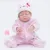 22 polegadas Full Silicone Boneca Da Menina Recém-nascidos Adorável Dormir Boneca Reborn para Crianças Brinquedo de presente de Aniversário de Natal Xmas Presente Bebe