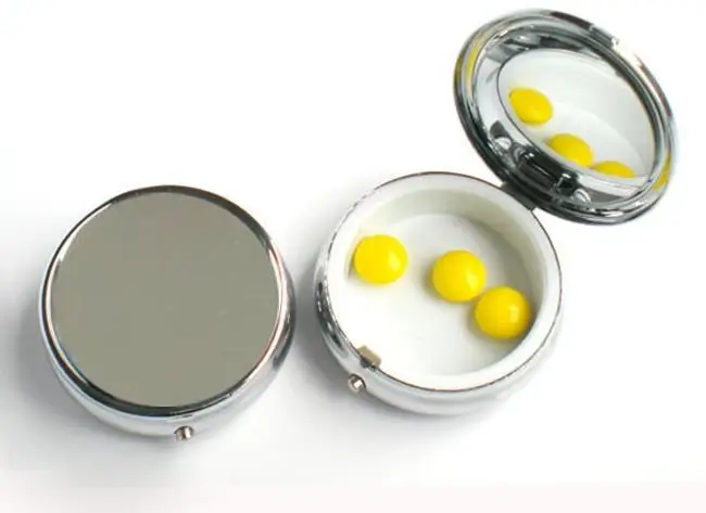 100 шт металлический контейнер для таблеток DIY контейнер для хранения медикаментов серебро-1 отсек