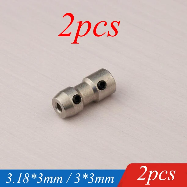 2pcs Rc Boat Flexible Shaft Coupling Motor Shaft Connector 3.18*3mm 3
