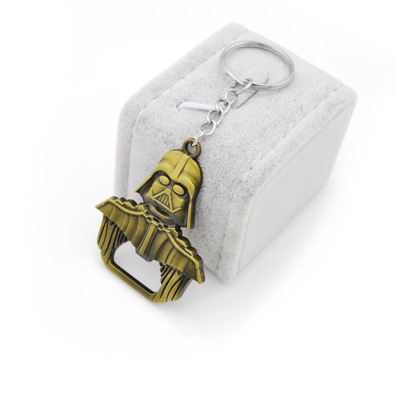 

New Style Design Star Wars Darth Vader Keychain Bottle Opener Alloy Key Rings Key Chain Trinkets for Fans New Brand Gift