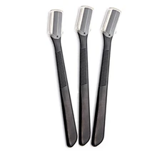 3Pcs/Set New Black Eyebrow Trimmer Safe Shaving Razors Small Size Blade Women Face Care Hair Removal Tool Makeup Shaver Knife