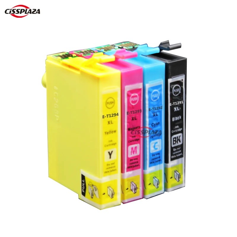 Картридж чернильный совместимый с Epson SX230 SX235W SX430W SX435W SX440W SX445W SX525WD B42 SX620FW T1291 4 шт.|ink