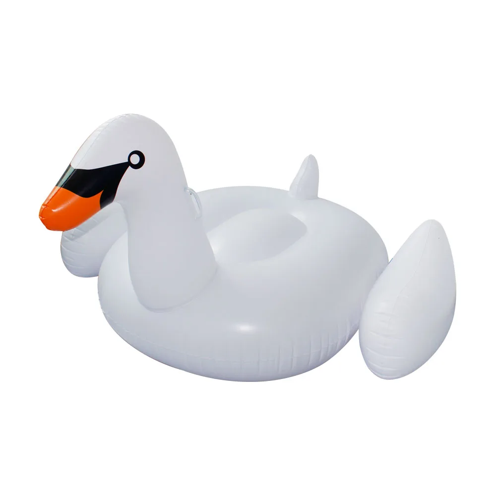 Летнее кольцо для плавания с Фламинго 150 см надувной Лебедь Надувные изделия для плавания игровой бассейн с водой игрушки спасательный круг для плавания с сидением лодка для плавания ming - Цвет: White Swan