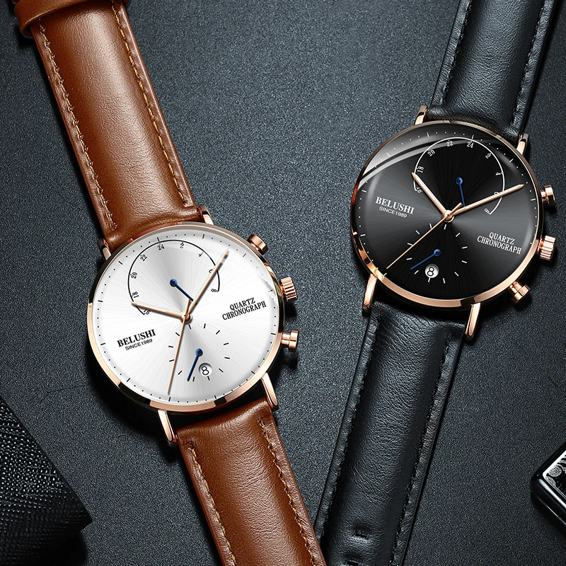 

2019 NEW Quartz Watch Brand Luxury Men Watches Fashion Dress Waterproof Male Wristwatch Chronograph Men Clock Relogio Masculino