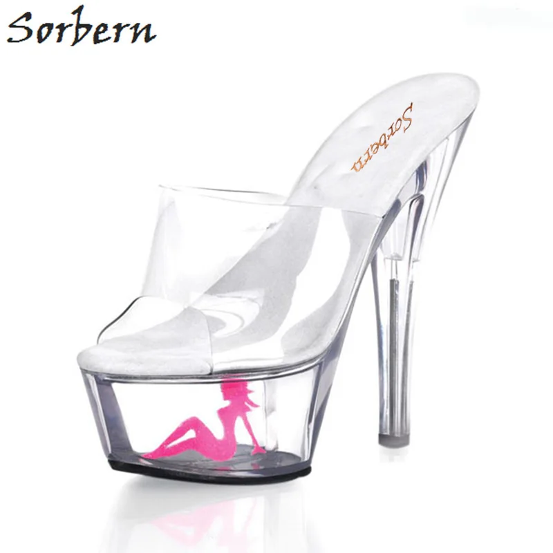 high heel rubber slippers