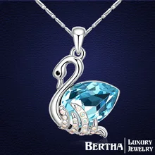2014 de corea exageración joyería moda austriaco cisne cristal collares con elementos de la Swa mejor regalo para la novia alta calidad