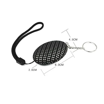 

Portable Keychain Personal Security Alarm Ellipse Anti-Attack Self Defense Emergency Alarms Keyring For Women Kids Girls ND998