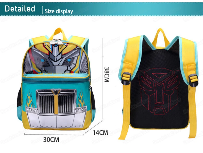 Трансформеры новая детская школьная сумка рюкзак для малышей школьные ранцы для мальчиков Водонепроницаемый модный школьный детский рюкзак