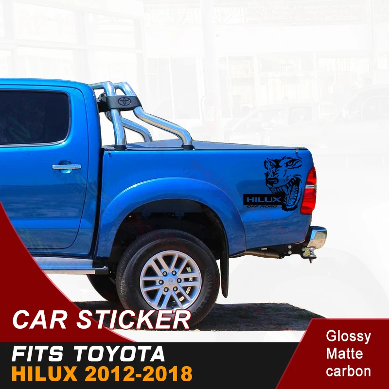 Волк стикер автомобиля 4х4 внедорожный Виниловые для toyota hilux revo и vigo