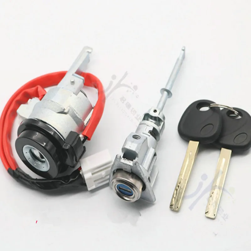 DAKATU Auto Full set door lock cylinder for Hyundai IX35 Left door lock ignition door lock cylinder with 2pcs key shell