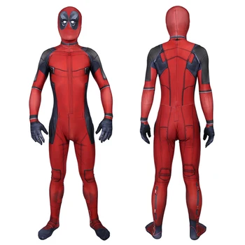 

Adults Kids Cosplay Zentai Superhero Deadpool Bodysuit Halloween Costume One-Piece Spandex Lycra Suit Jumpsuits