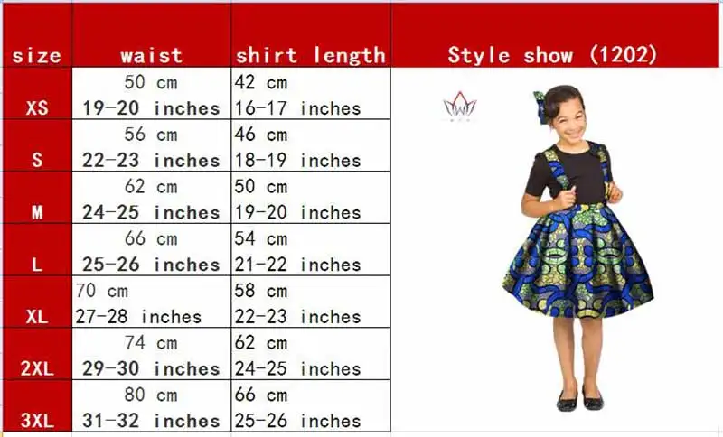 Новинка Африканский Костюмы дети Дашики традиционные хлопковая юбка соответствующие африка печати юбка Детские летние девушки brw WYT35