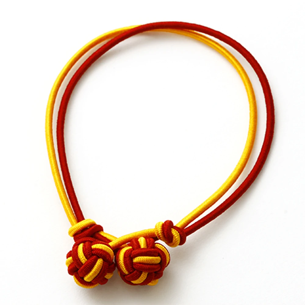 

2017 New Jelmoons S20 women handmade rope chain elastic bracelets for red and yellow colors and unique style silk knot cufflinks