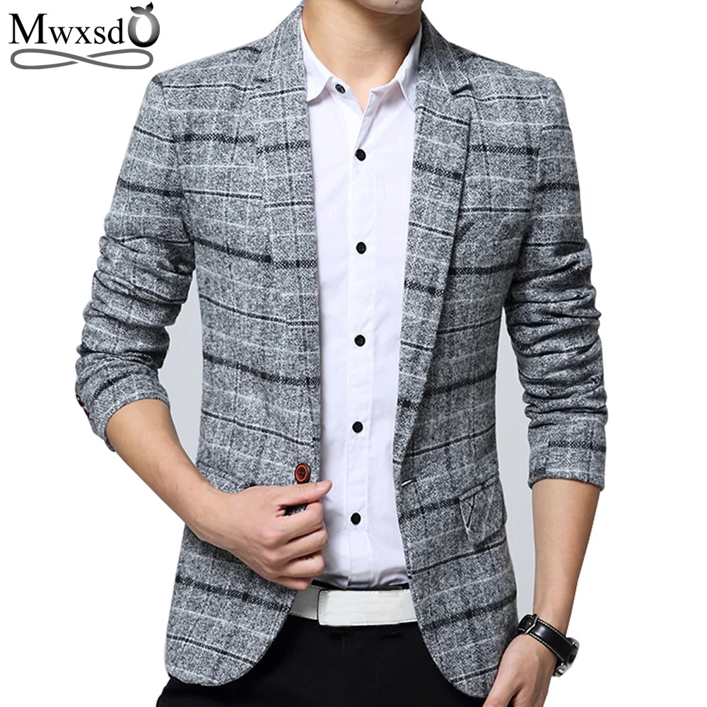 

Mwxsd brand Quality Autumn Suit Blazer Men Fashion Slim Male Suits Casual Suit Jacket Masculine Blazer Size M-3XL