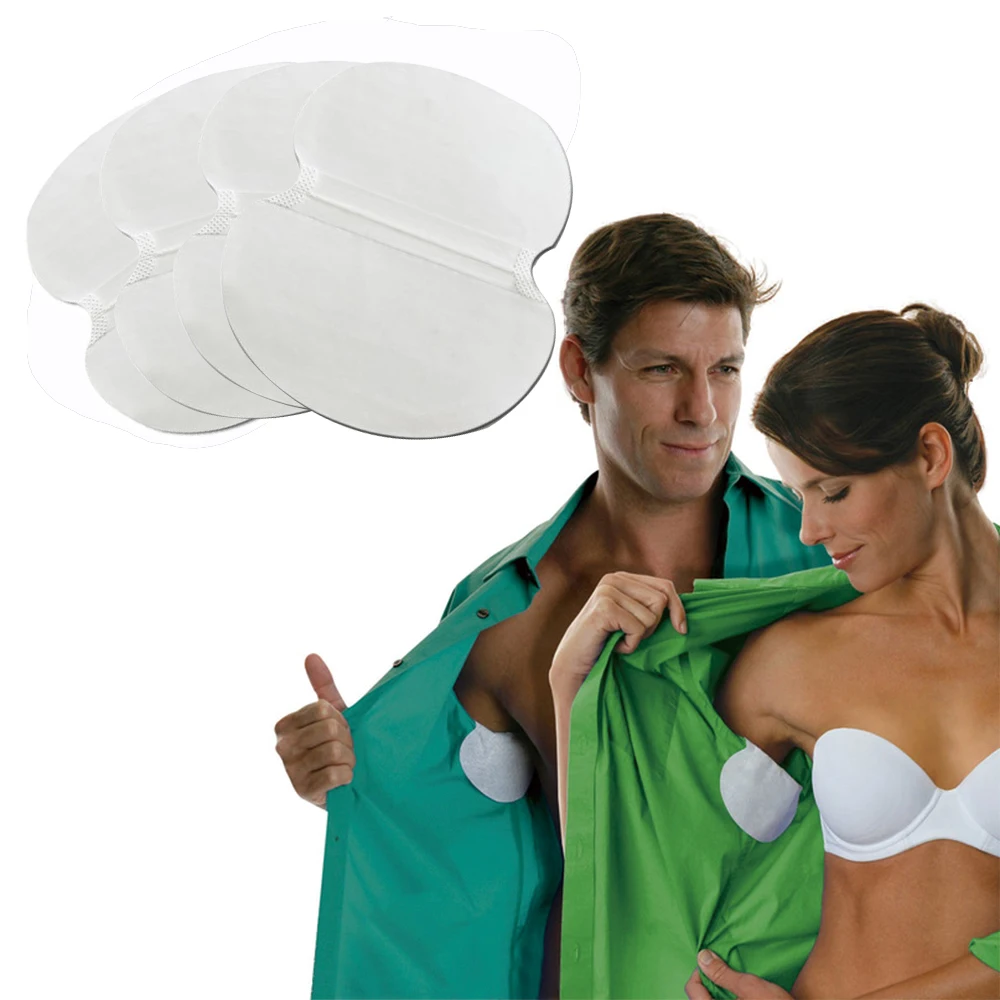 

100pcs Summer Armpit Sweat Pads Underarm Deodorants Stickers Disposable Absorbing Sweat Cotton Patches Anti Perspiration Sticker