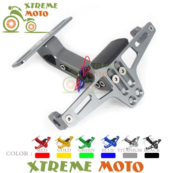 

Universal Motorcycle Adjustable Angle Aluminum License Number Plate Frame Holder Bracket Universal For CRF YZF DRZ RMZ KLX KXF