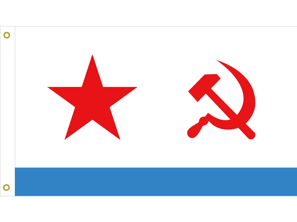 

USSR Soviet Navy Flag Polyester 90*150cm/60*90cm/40*60cm/15*21cm 3X5 Feet 100% Polyester Banners For Victory Day CCCP Flags