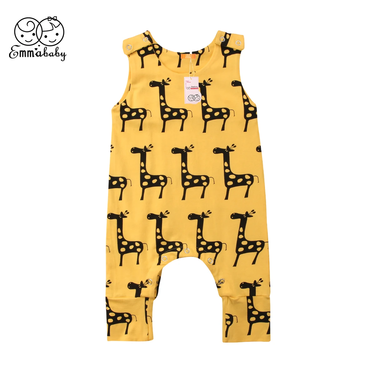 yellow cotton jumpsuit