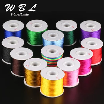 

60m 1.5mm 2mm 2.5mm Cotton Cord Nylon Thread Cord Braided Chinese Knot Macrame Cord String DIY Rope Bead Bracelet Jewelry Making