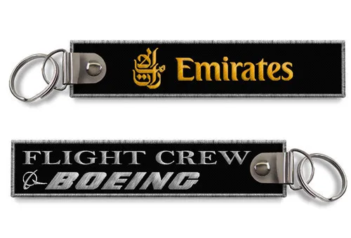 Бирки экипажа рейса Эмирейтс авиалинии Боинг - Название цвета: RBF Black