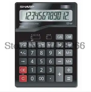 Genuine Sharp font b calculator b font CH 612 office computer 12 solar large display
