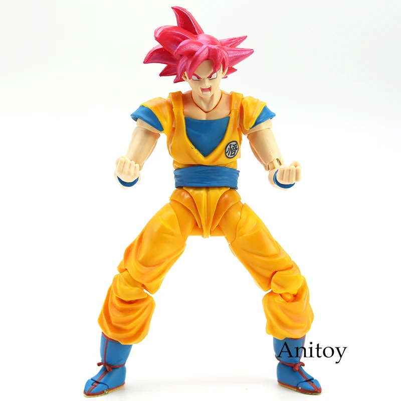 

SHF S.H.Figuarts Dragon Ball Super Saiyan God Son Goku Red Hair Gokou Dragon-Ball PVC Action Figure Collectible Model Toy 15cm