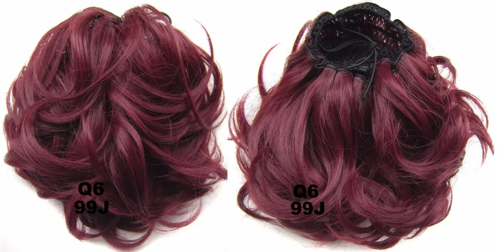 Qqxcaiw Women Girls Natrual Red Blonde Black Brown Synthetic
