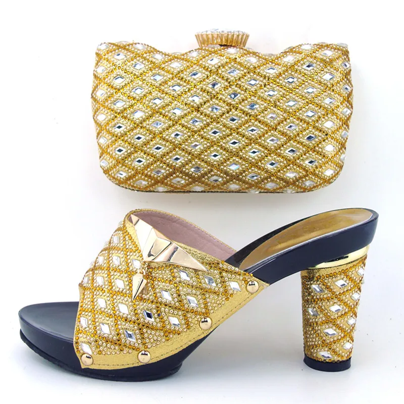 Compare Prices On African Shoe Online Ping Low Price Fashion Gold Shoes And Bag To Match Italian African Bags Matching Set Decorated With
