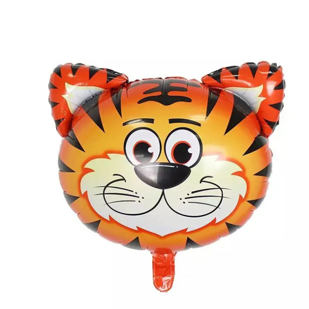 6 шт. сафари для вечеринки воздушные шарики в форме животных джунглей вечерние зоо гелий воздушный шар из фольги Дети День рождения украшения балон комплект