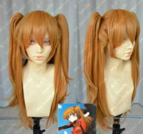 

EVA Asuka Soryu Asuka Langley Orange Clip Ponytail Cosplay Wig