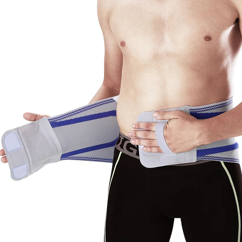  Adjustable Elastic Spring Sport Waist Support Guard Protecting Durable Black Man Woman Waist Brace Gym Accessories M6085