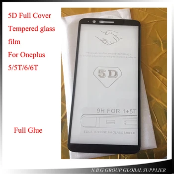 

100pcs 5D Curved Edge Tempered Glass For Oneplus 6T 6 Round Curved Edge Screen Protector For OnePlus 6 Glass OnePlus 5T 1+ 5T
