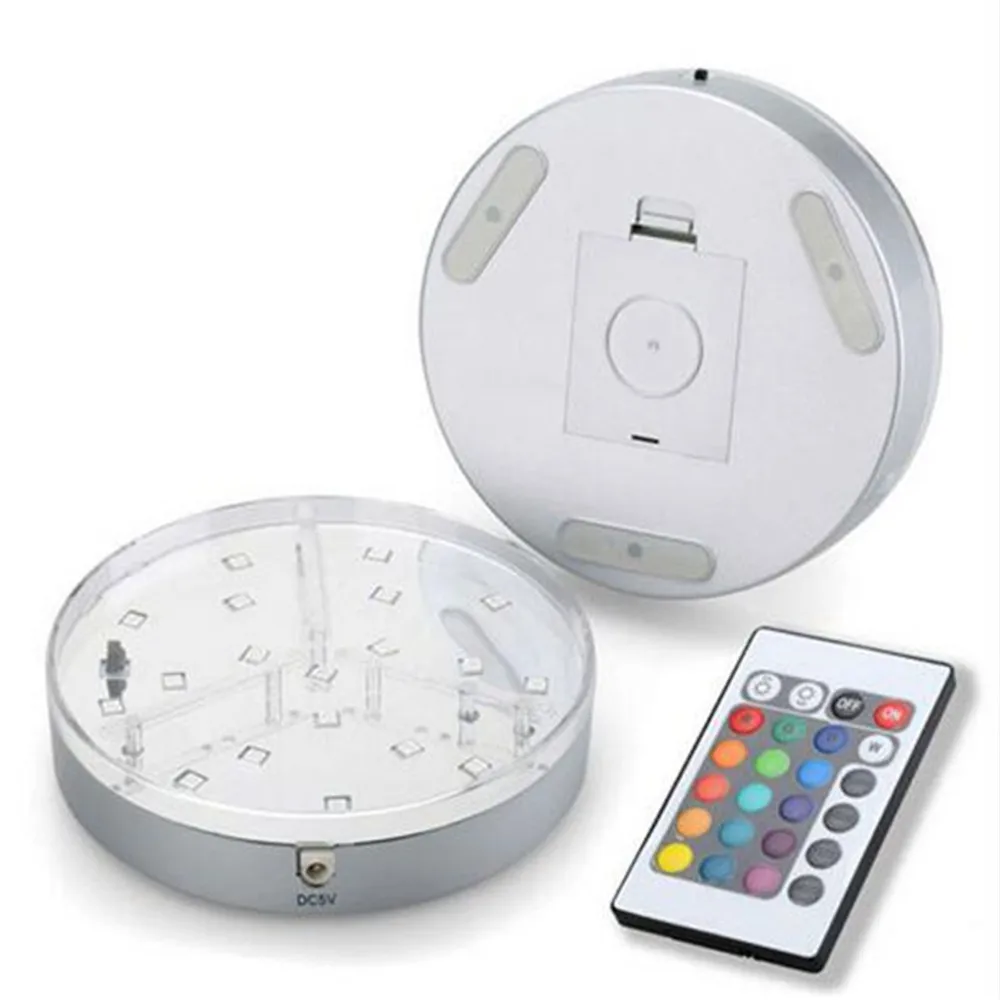 

(20 шт./лот) 6-дюймовая подсветка/19 светодиодов s RGB многоцветный светодиодный базовый светильник/светодиодная подсветка для вазы для центрального стола свадьбы