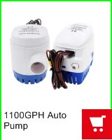 DC автоматические Трюмные насосы водяной насос 12 V/24 V 1100GPH для погружного Авто Топливный насос с Поплавковый выключатель Морская Лодка приманка для рыбы