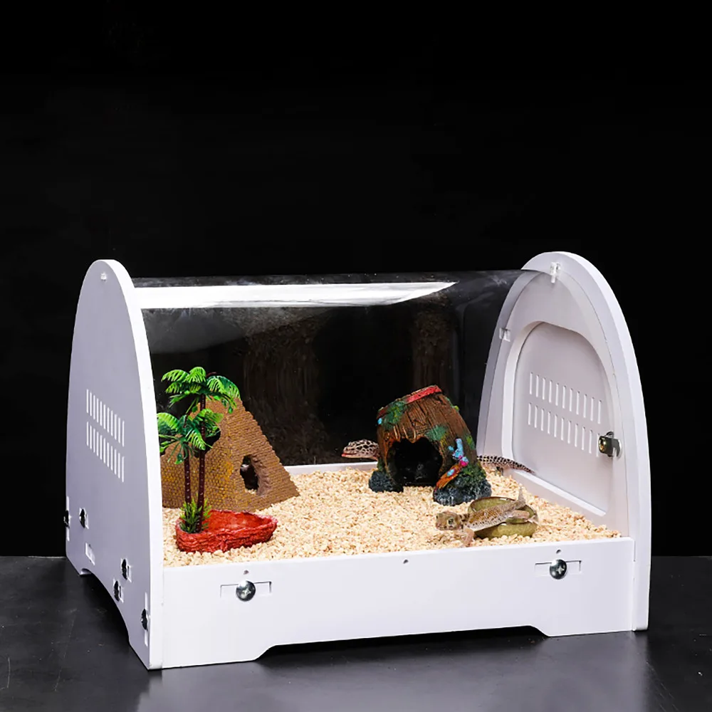 Террариум Vivarium белый космический Pod с прозрачным акриловым куполом грелкой слот