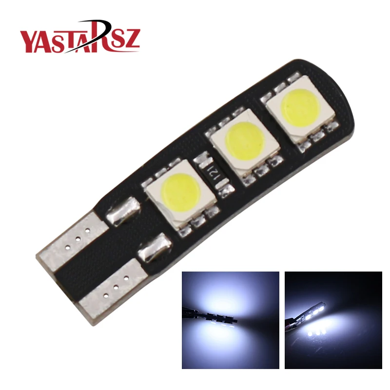 

1pcs Canbus Error Free T10 194 168 W5W 5050 LED 6 SMD White Side Wedge Bulb Car Tail Light Side Parking Dome Door Light
