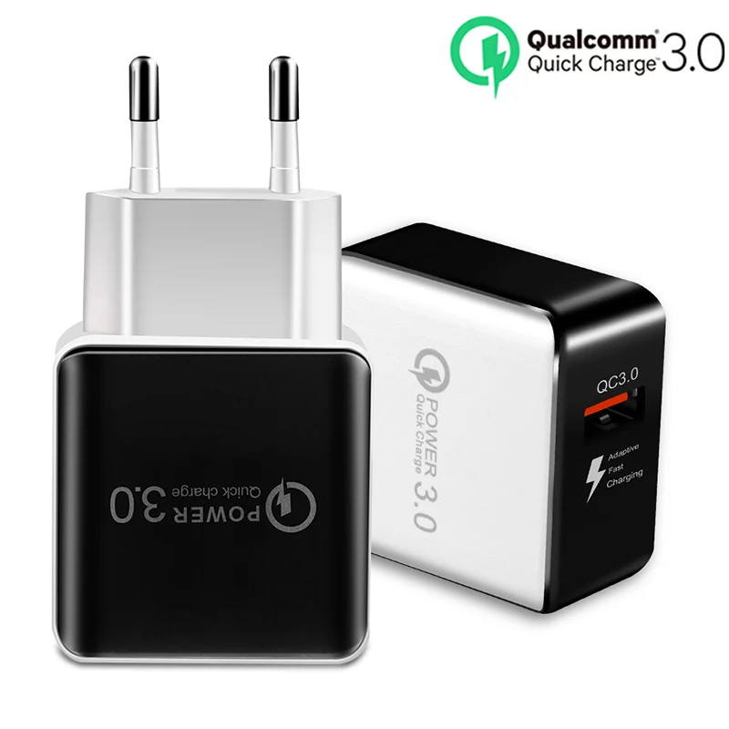 Leeioo зарядное устройство для мобильного телефона QC 3 0 USB путешествий портативный
