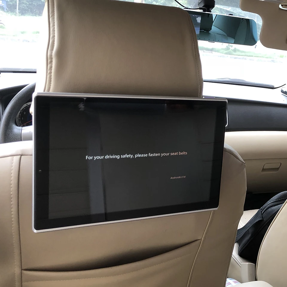 Cheap In Car Headrest DVD Player With Wireless Headphones Android Monitor For Jeep Grand Cherokee Auto TV Screen 11.8 inch 2