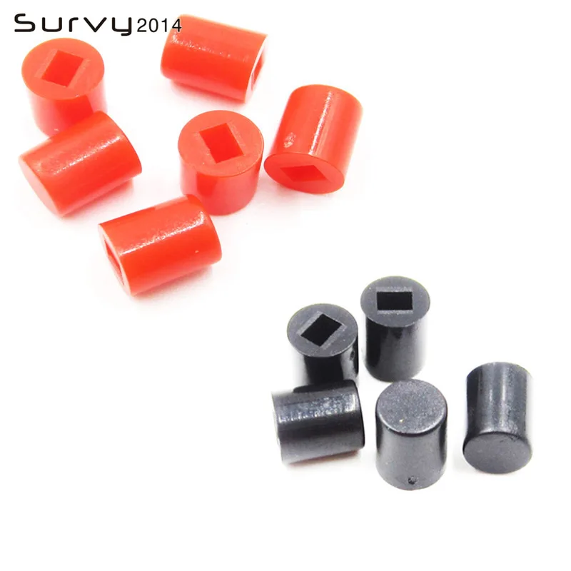 

50PCS 6*5mm 6X5mm Tactile Push Button Switch Cap to Self-locking Switch Button Cap Round Key Caps