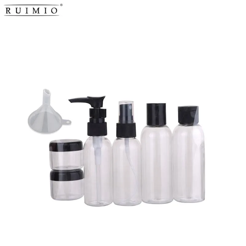 RUIMIO 6pcs Travel Bottle Set Toiletries Liquid Containers 50ml Leak