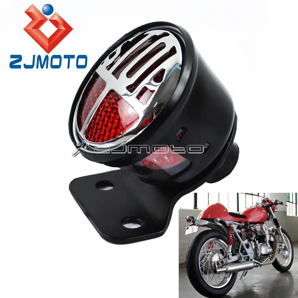 Motorcycle License Plate Taillight Tail Light For Harley Choppers Bobber Cafe