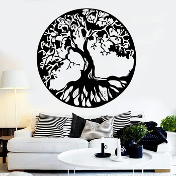 

Tree Of Life Family Nature Style Wall Stickers Unique Design Large Tree Wall Murals Creative Home Decor Wall Decals New LC1019