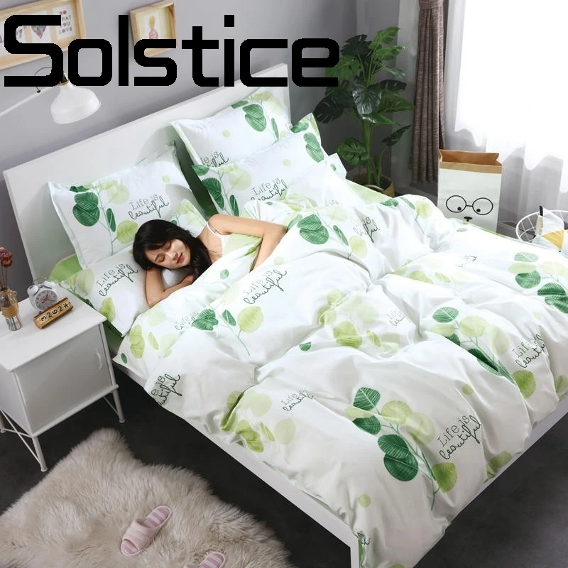 

Solstice Home Textile 2018 Bedding Breathable Reactive Skin-friendly Skin Friendly Bed sheet Quilt Cover Pillowcase 3/4pcs